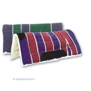 WI Navajo-westernpad met imitatieschapenvacht