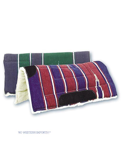 WI Navajo-westernpad met imitatieschapenvacht