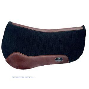 Comfort Saddle Fit westernpad van synthetisch vilt met lederen versterkingen